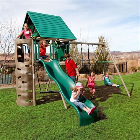 lifetime a frame swing set|lifetime swing set costco.